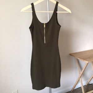 Blanc de blanc zipper mini dress homecoming hnl